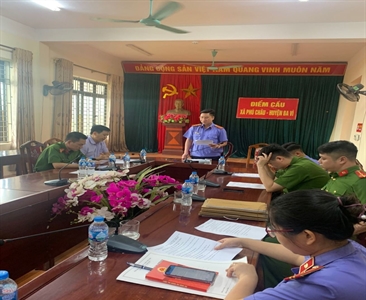 Viện KSND huyện Ba Vì đẩy mạnh kiểm sát trực tiếp công tác  thi hành án hình...